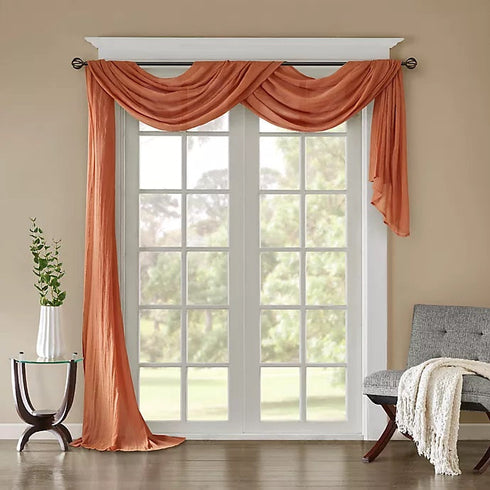 Adore the Decor™ Sheer Window Curtain Scarf  54 x 216 in.